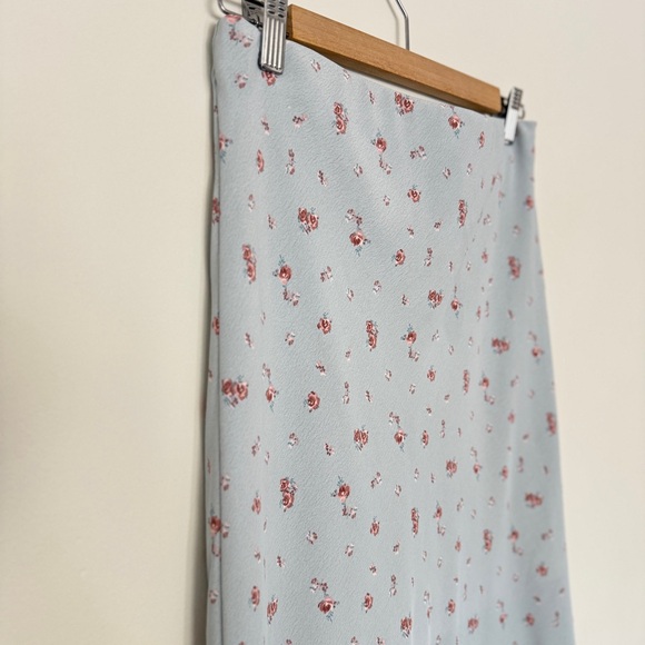 Altar'd State Light Blue Floral Maxi Skirt - Picture 3 of 5